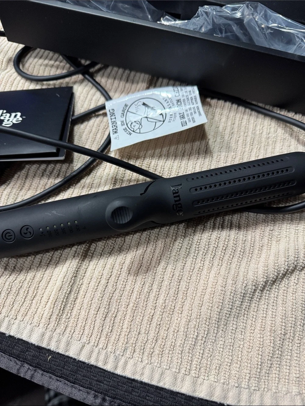 l'ange Black Hair Straightener / Styling Tool